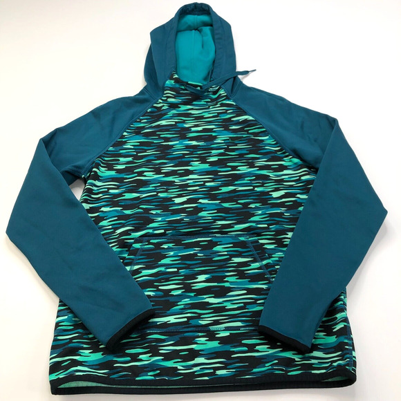 Nike ThermaFit Small Women's Long Sleeve Running Training Pullover Sea Green - Picture 1 of 11